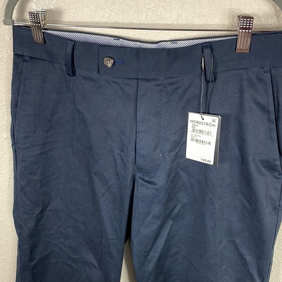 NWT Alton Lane Brushed Motion Performance Chino Trouser Pant Navy Blue Sz 32 - Picture 3 of 15